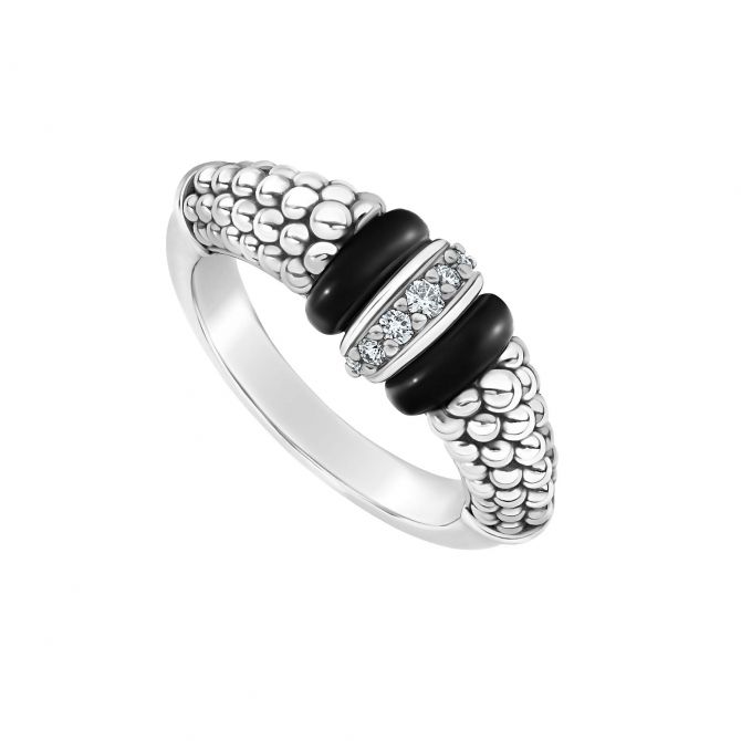 LAGOS Black Caviar Diamond Ring