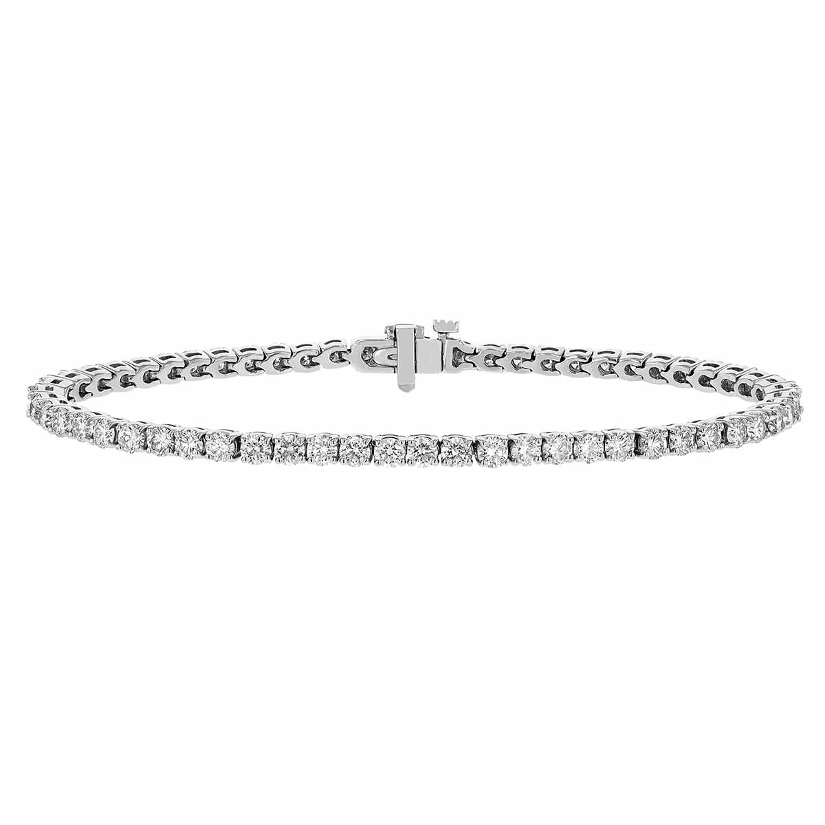 Diamond 4 Prong Tennis Bracelet in White Gold, 5.01 cttw | Borsheims