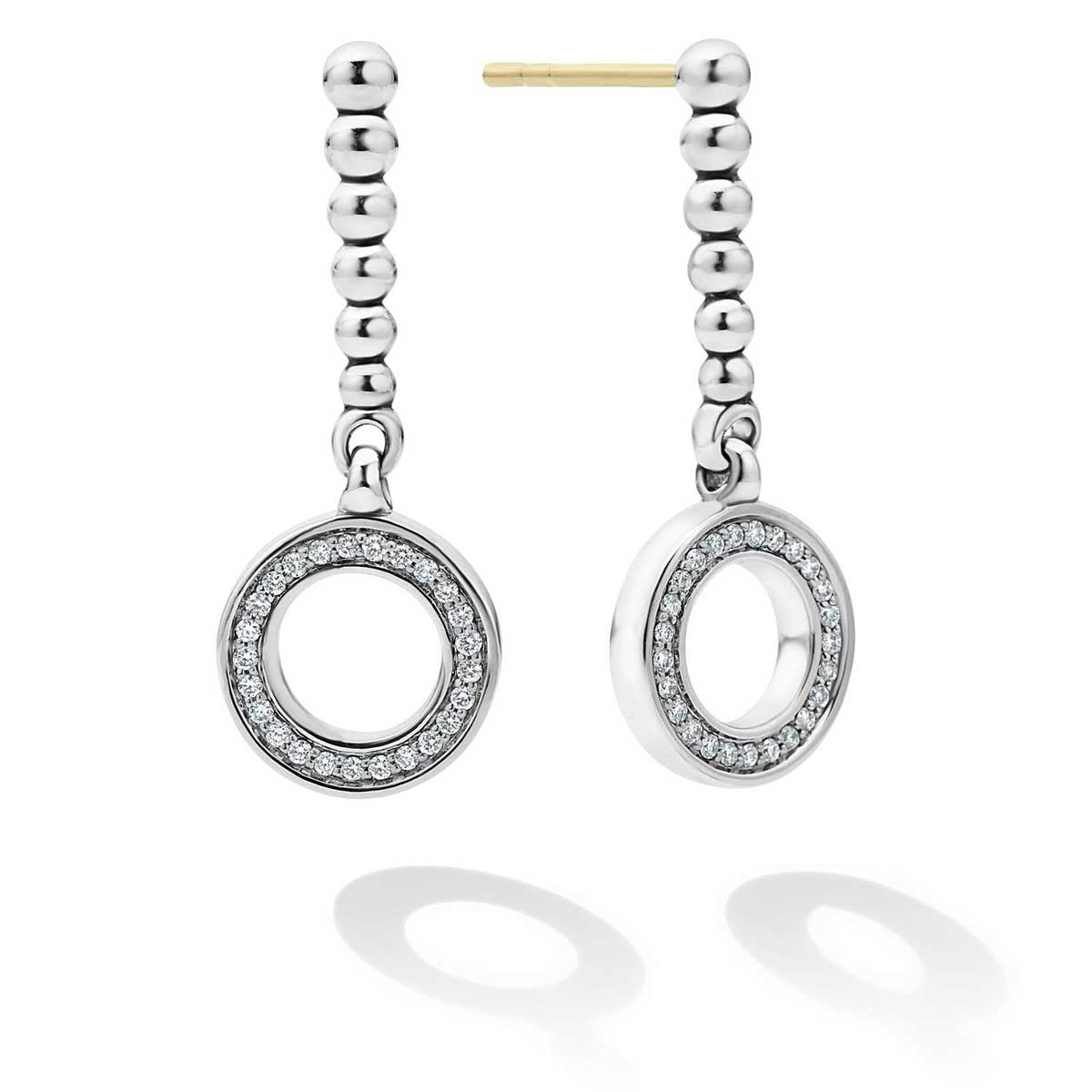 LAGOS Caviar Spark Diamond Circle Drop Earrings | 01-81913-DD | Borsheims