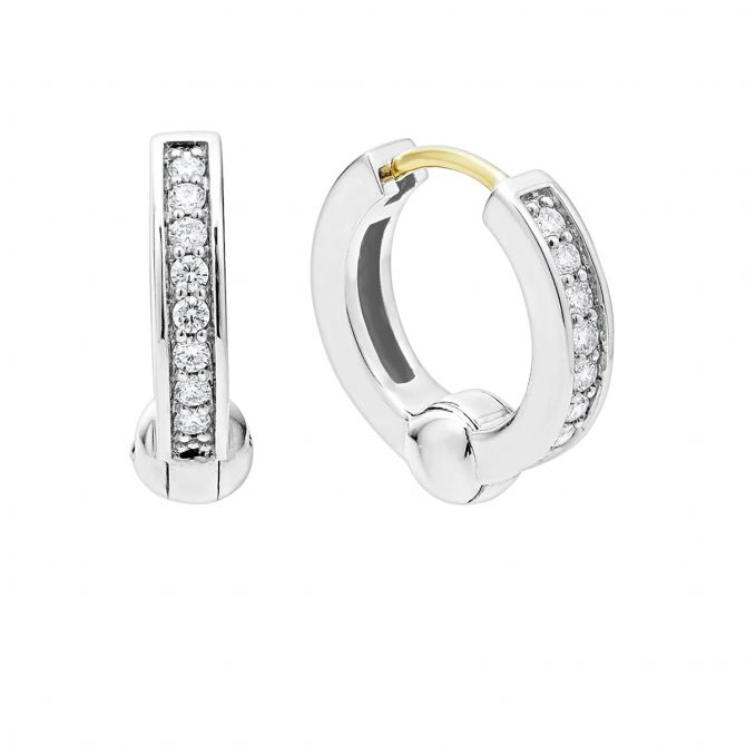 LAGOS Caviar Spark Diamond Huggie Earrings