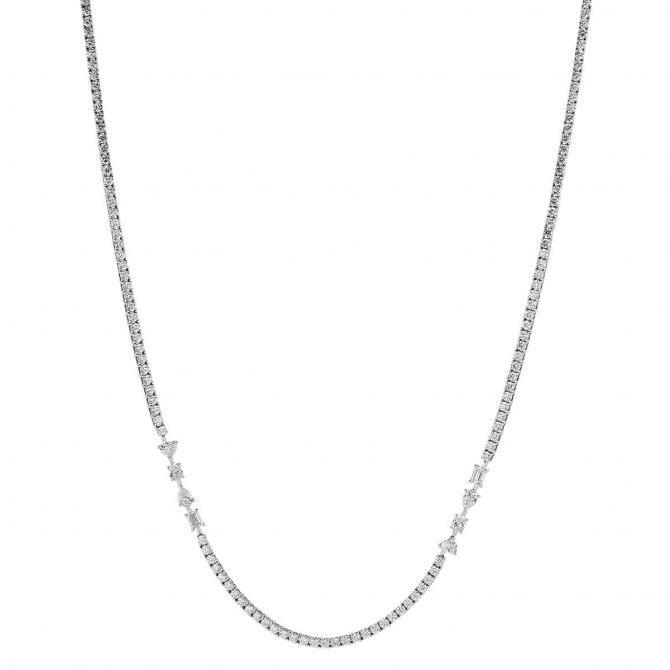 Zydo Hope Diamond Necklace in White Gold, 36"