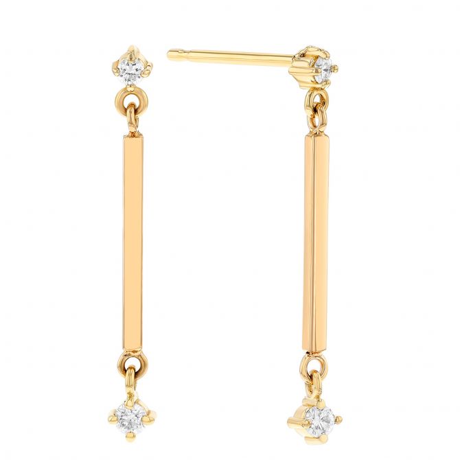 Vertical bar online dangle earrings