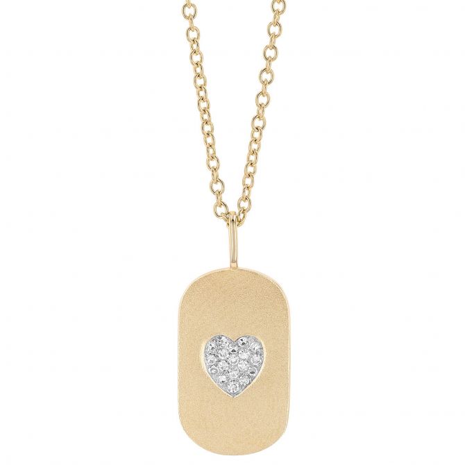 Heart dog hot sale tag necklace