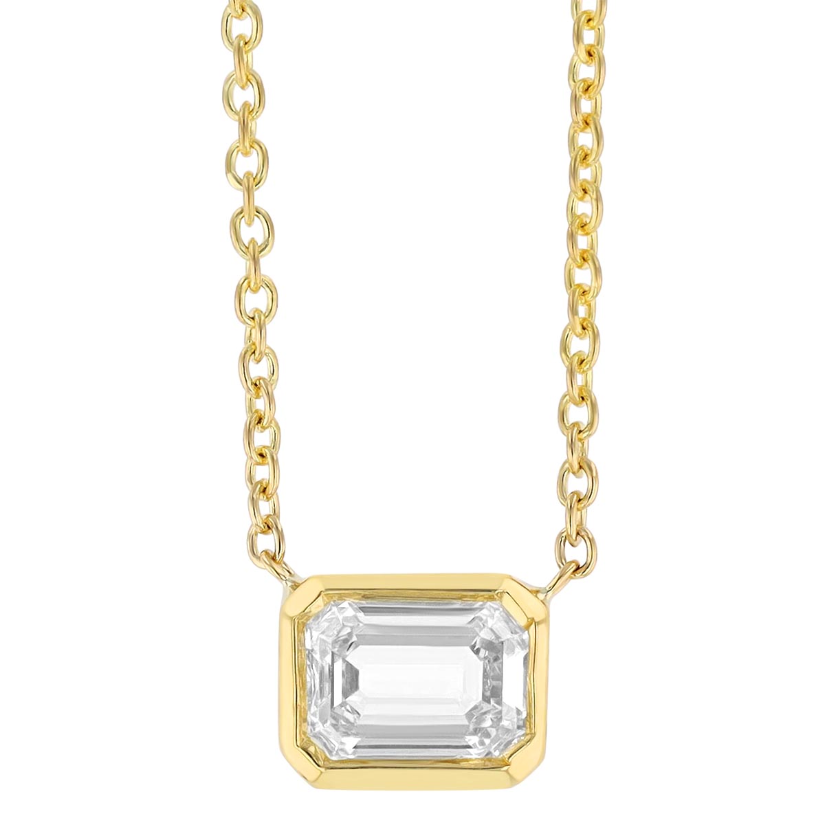 Roberto coin store emerald cut necklace