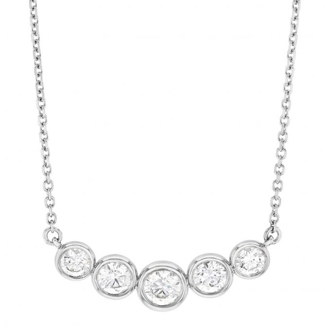 5-Stone Diamond Bar Necklace — Salvatore & Co.
