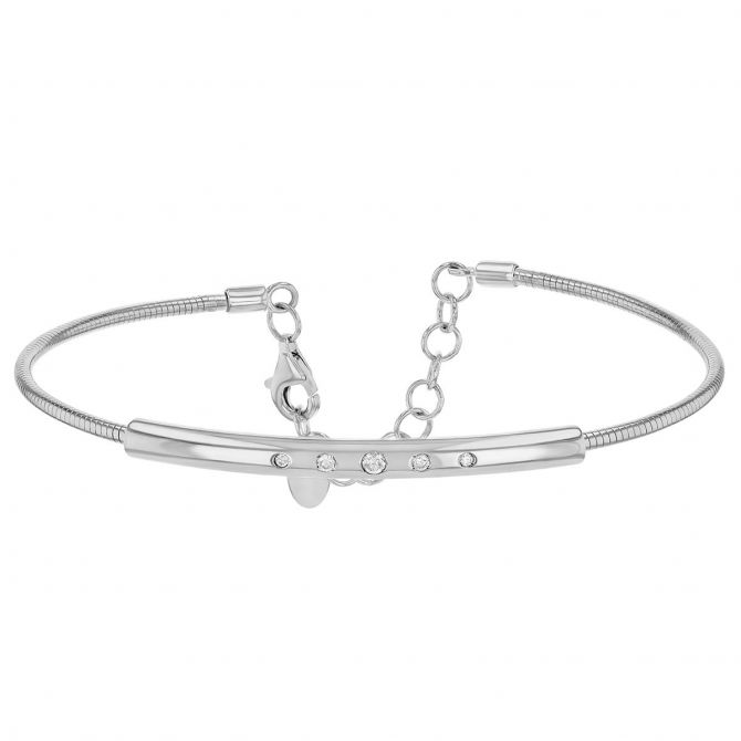 Pesavento Graduated Diamond Bracelet in Sterling Silver