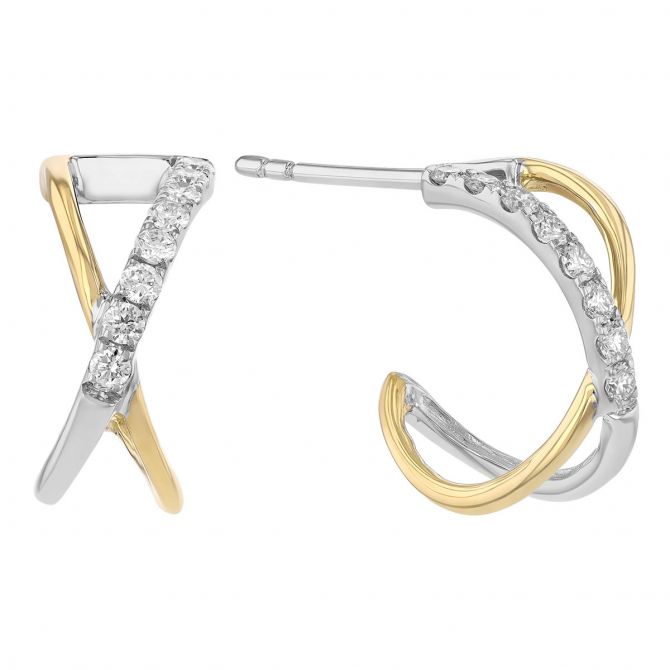 Salve 'Luna' Textured Crescent Moon Open Chunky Huggie Hoop Earrings :  Amazon.in: Fashion