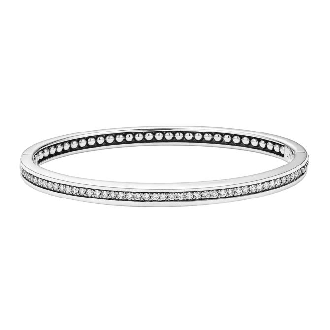 LAGOS Caviar Spark Diamond Bangle Bracelet, 5mm