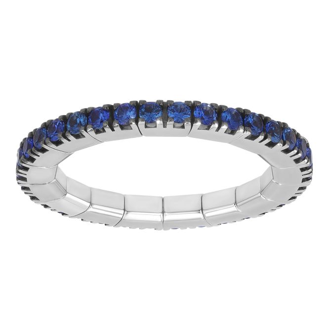 Demeglio Extensible Sapphire & White Gold Stretch Ring