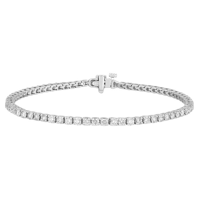 ALTR Lab Grown Diamond Tennis Bracelet in White Gold, 2.96 cttw