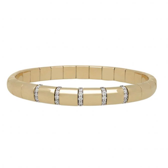 Roberto Demeglio PURA GOLD Bracelet with Diamonds in Yellow Gold