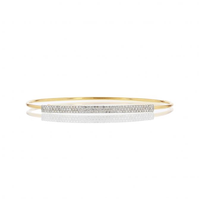 Phillips House 3 Row Diamond Bar Bangle Bracelet