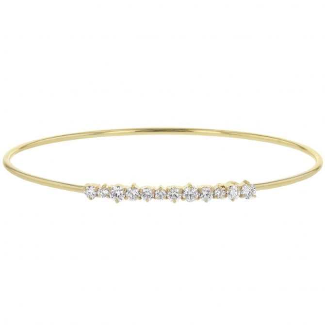 Phillips House Enchanted Diamond Wire Strap Bracelet in Yellow Gold