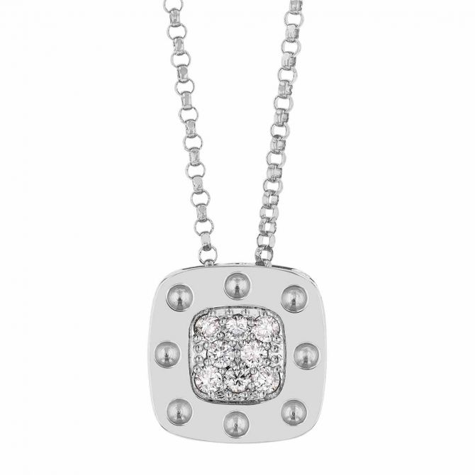 Roberto Coin Pois Moi Diamond Lock Pendant