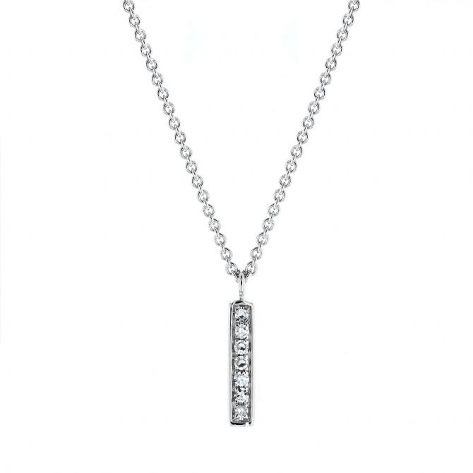 Costar 14K Yellow Vertical Diamond Bar Necklace 0.25CT | Blocher Jewelers |  Ellwood City, PA