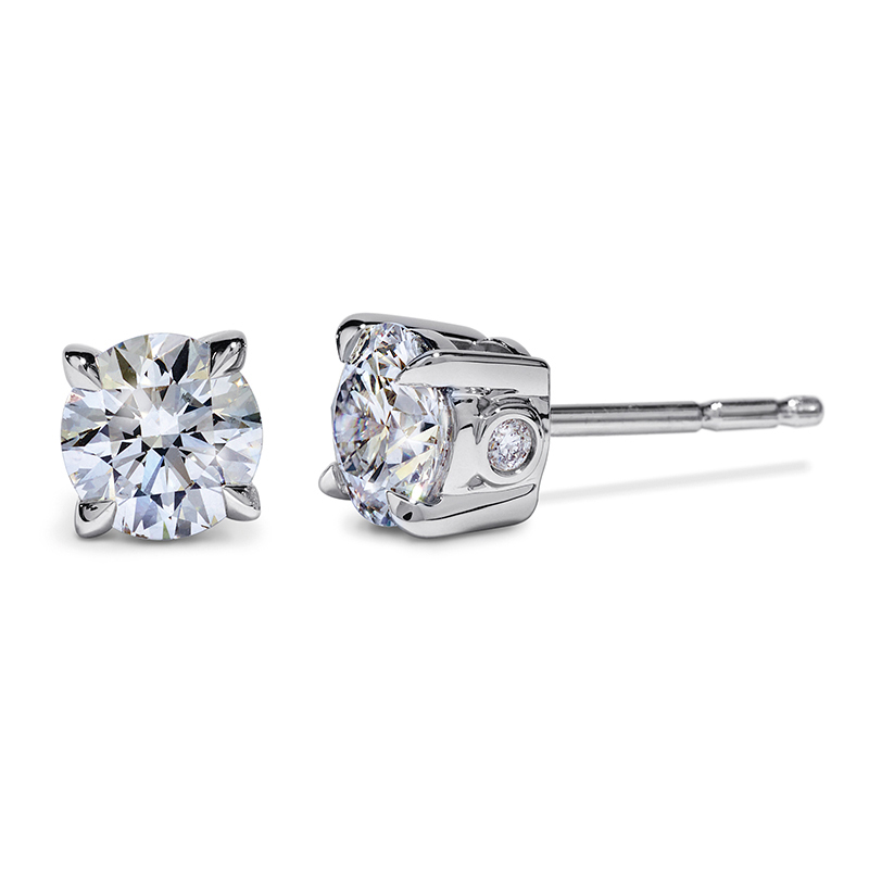 Ateleir Swarovski Diama Swarovski Created Diamond Stud Earrings in ...