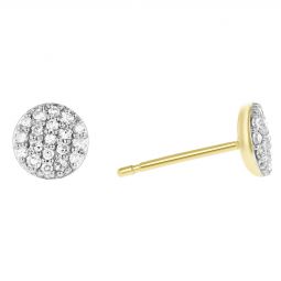 Image for Phillips House Diamond Infinity Micro Stud Earrings in Yellow Gold