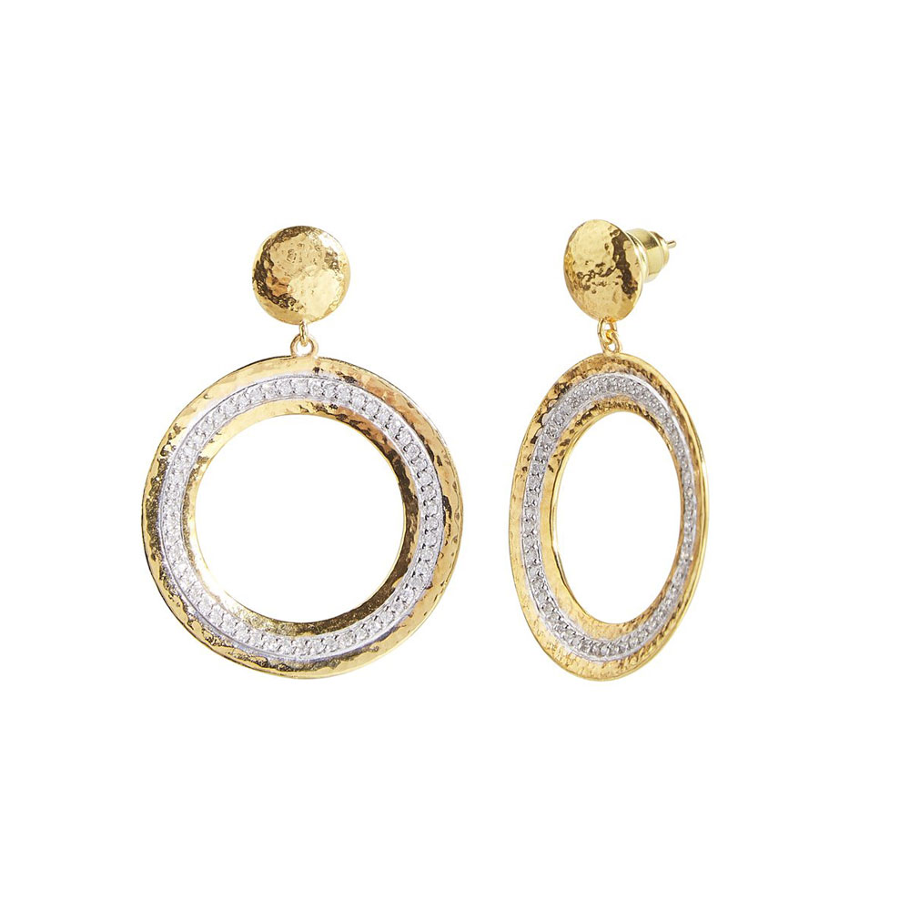 Gurhan Hourglass Diamond Hoop Earring | Borsheims