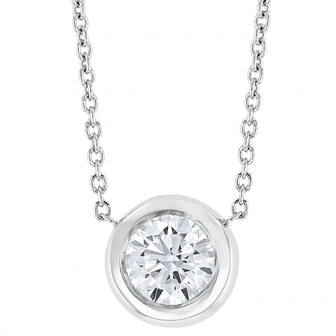 Roberto coin sale solitaire necklace