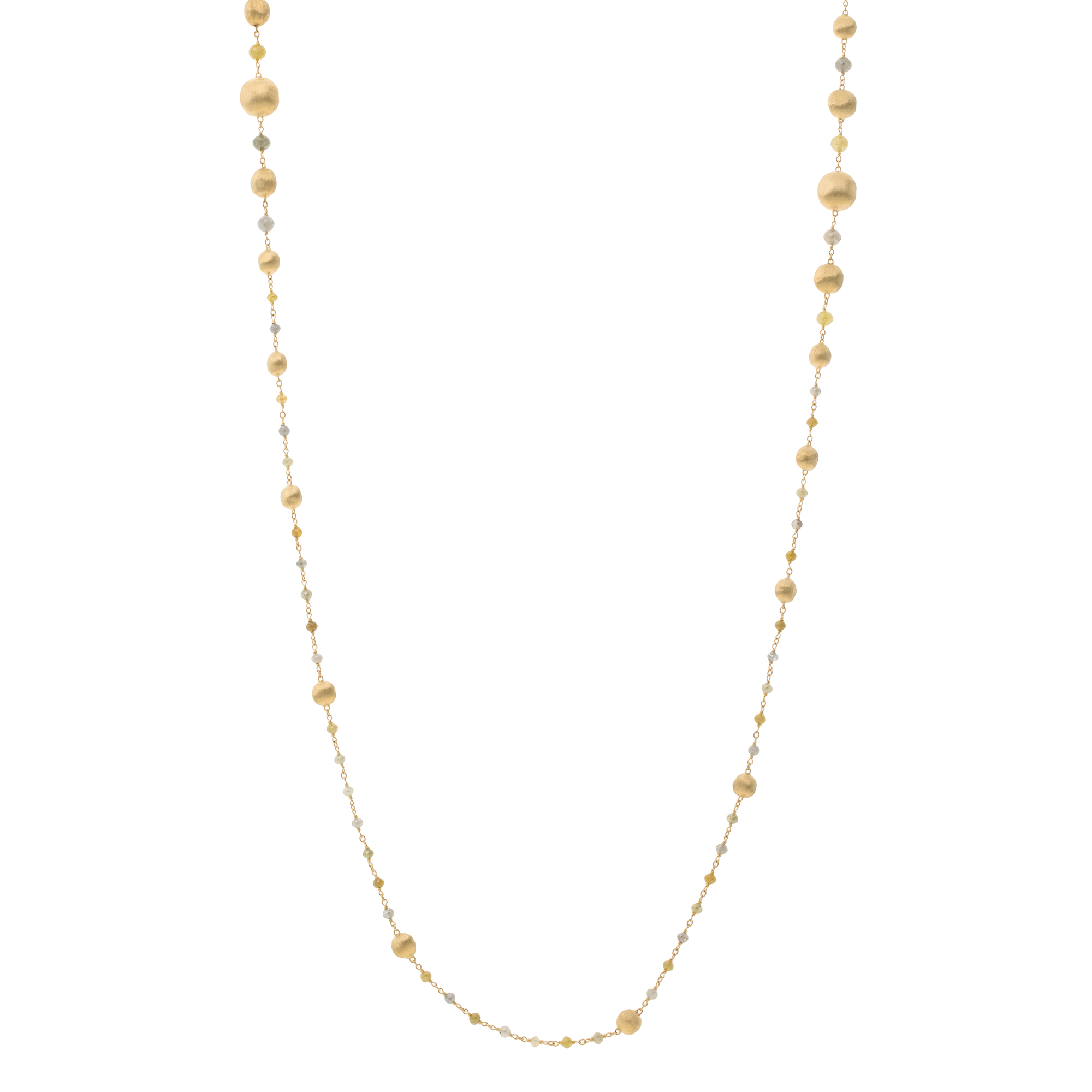 Marco Bicego 18K Yellow Gold Africa Diamond Necklace, 39.25