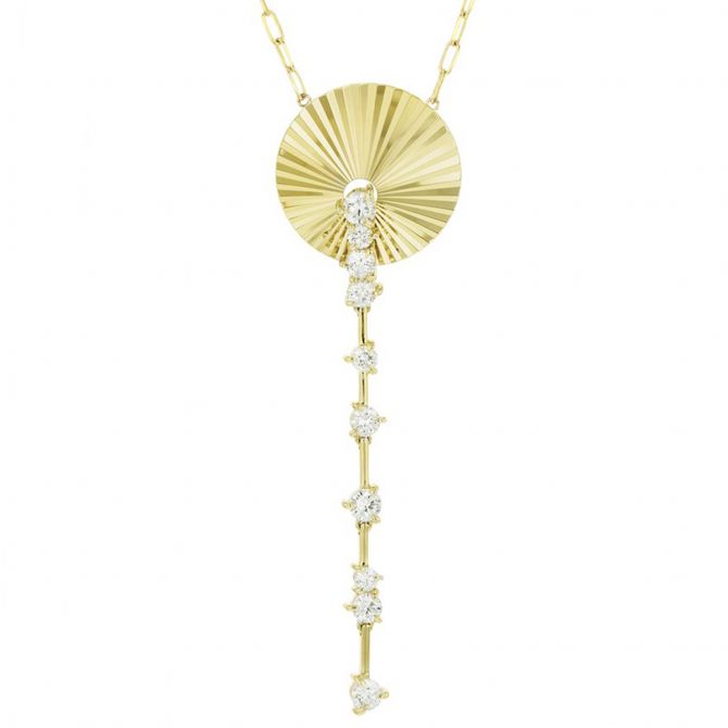 Phillips House Aura Diamond Long Drop Enhancer Necklace in Yellow Gold, 24"