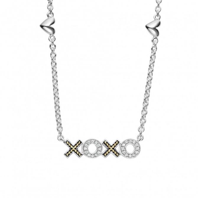 xoxo necklace sterling silver