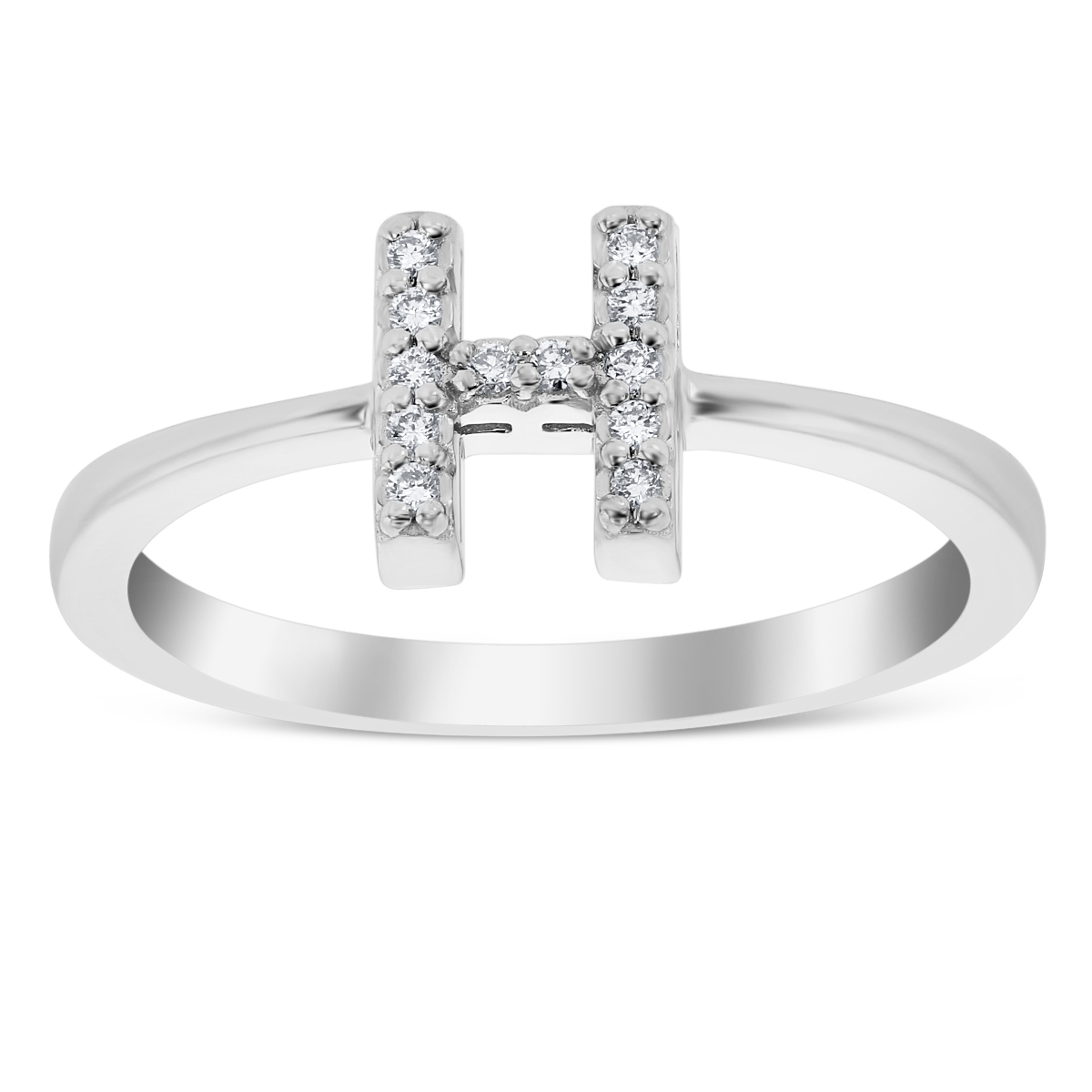 Roberto Coin Diamond Initial Ring 