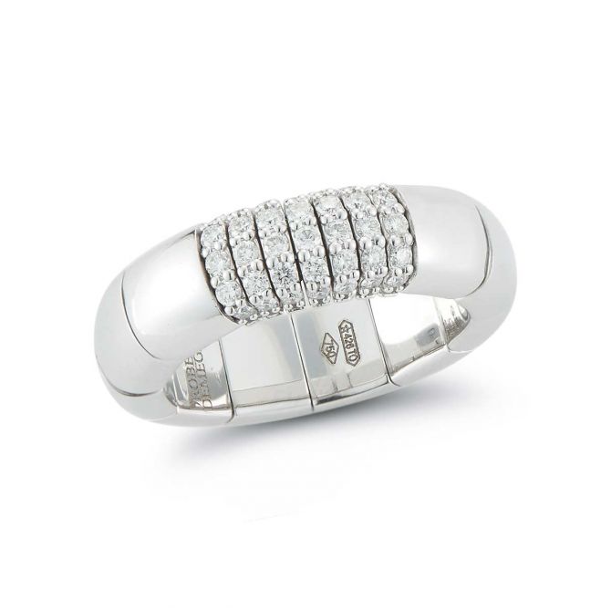 Roberto Demeglio PURA GOLD Ring with Diamonds in White Gold