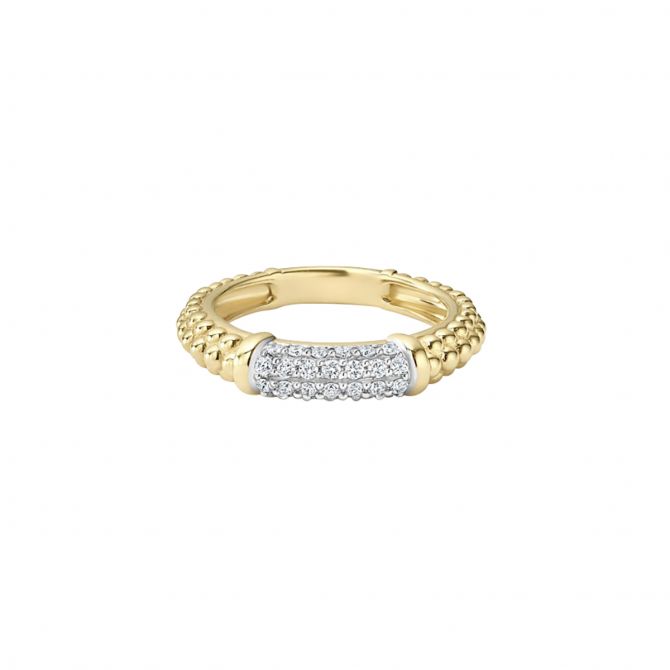 LAGOS Caviar Gold Diamond Gold Ring