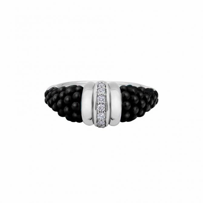 LAGOS Black Caviar Diamond Ring