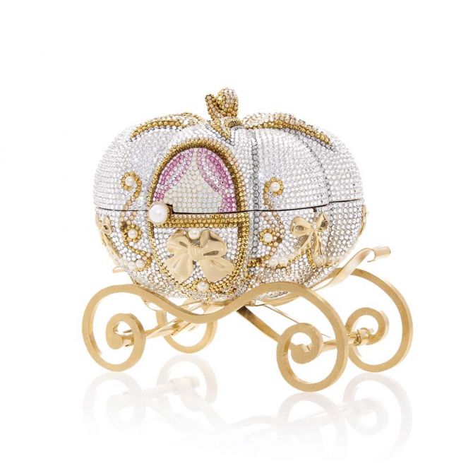 Judith Leiber White Crystal Gold Disco Ball Minaudières Evening Bag with  Tassel For Sale at 1stDibs | disco ball bag, disco ball purse, gold disco  ball bag