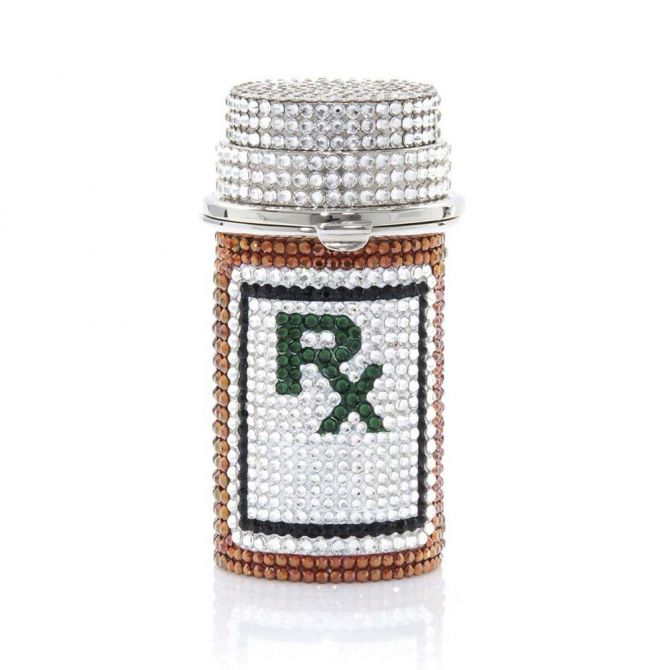 Judith Leiber RX Prescription Bottle Pillbox