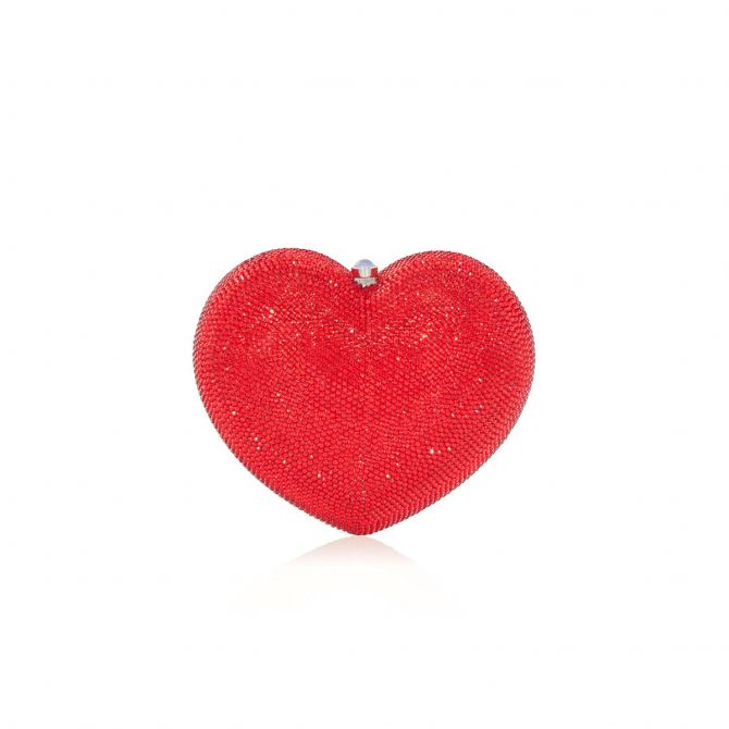 Judith Leiber L'Amour Petit Coeur, Red