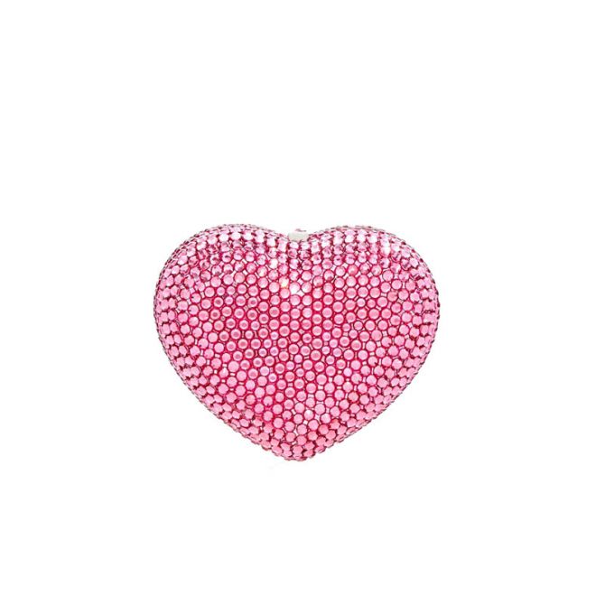 Judith Leiber Mini Heart Pillbox, Pink