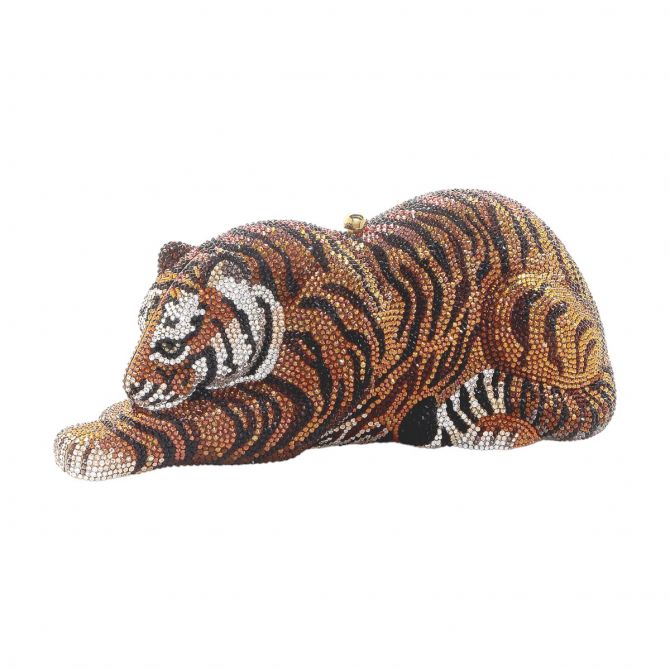 Judith Leiber Wildcat Clutch, Bengal Tiger