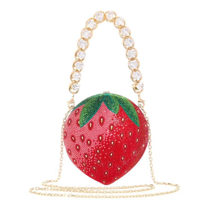 Judith Leiber Strawberry Shoulder Bag