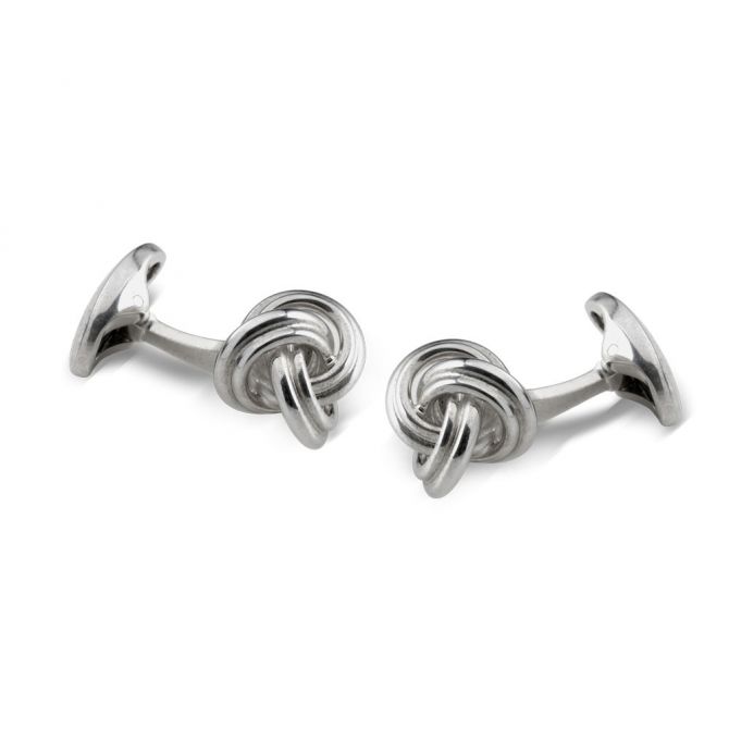 Deakin & Francis Sterling Silver Knot Cufflinks