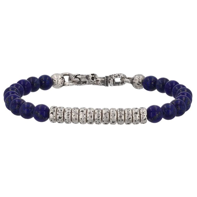 John Varvatos Lapis Lazuli & Sterling Silver Bracelet, 8"