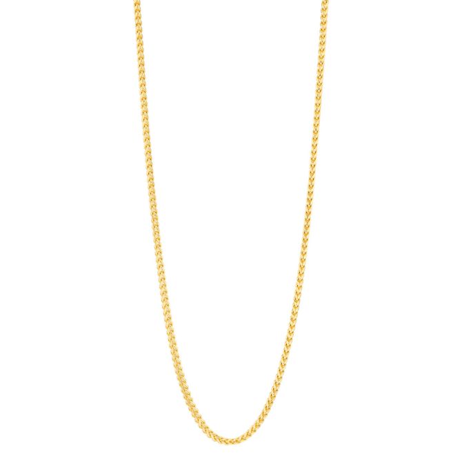 Yellow Gold Franco Chain, 1.45 mm, 24"