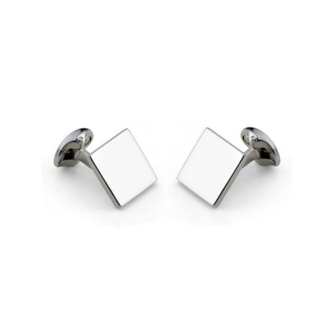 Deakin & Franics Sterling Silver Square Cufflinks