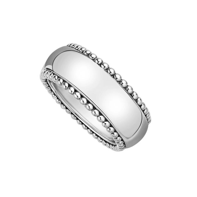 LAGOS Anthem Silver Band Ring, Size 10