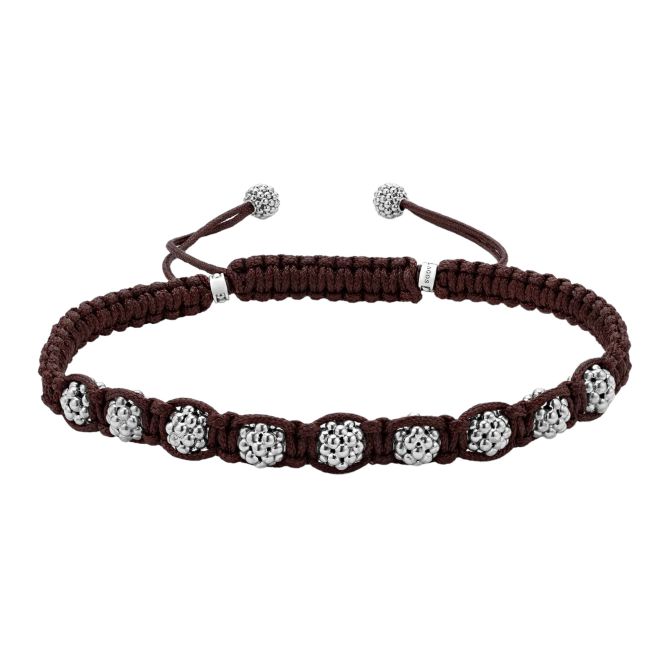 LAGOS Anthem Brown Macrame Bracelet, Size L