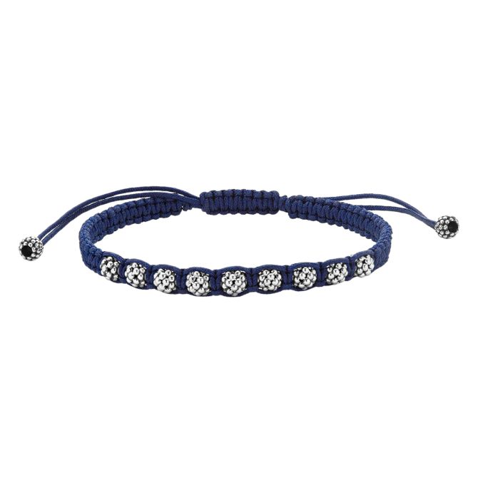 LAGOS Anthem Navy Blue Macrame Bracelet, Size L