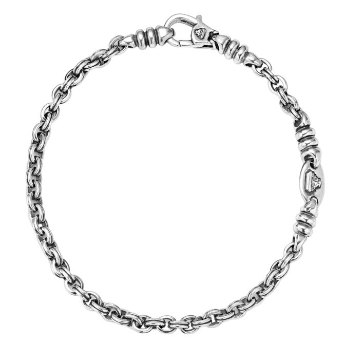 LAGOS Anthem Double Link Chain Bracelet, 4 mm, Size L