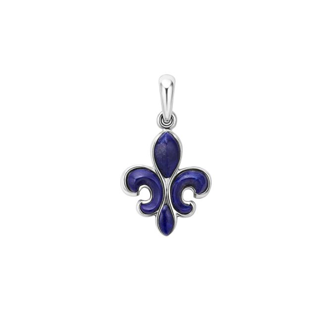 LAGOS Anthem Lapis Fleur De Lis Amulet