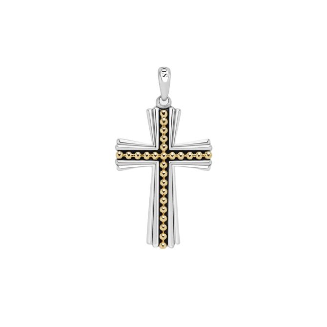 LAGOS Anthem Two-Tone Cross Amulet