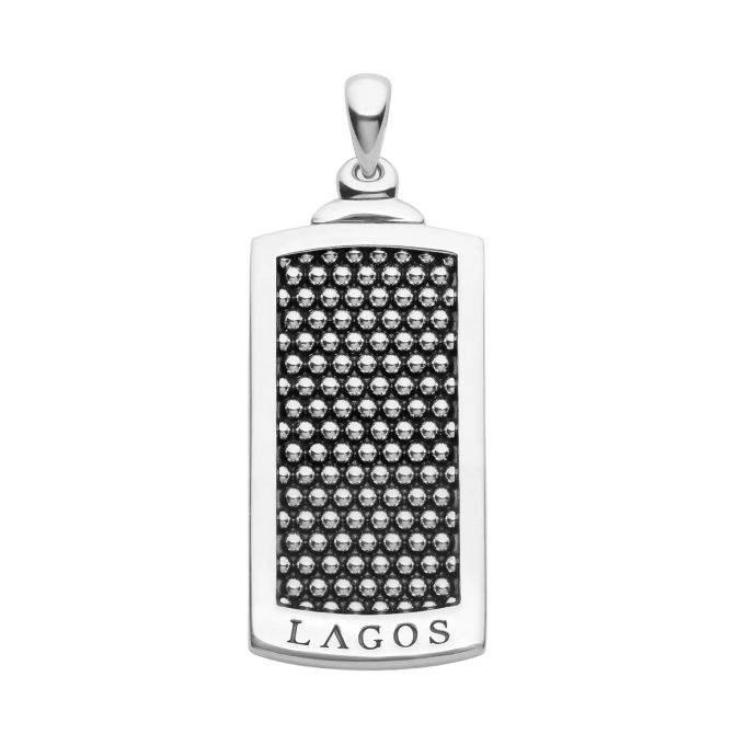 LAGOS Anthem Caviar Beaded Tag Amulet