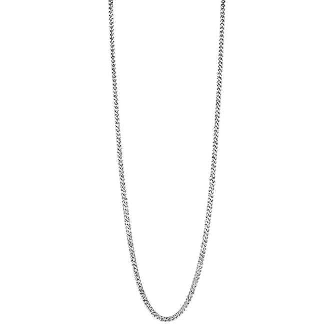 Sterling Silver Men's Franco Chain, 2.5 mm, 24"