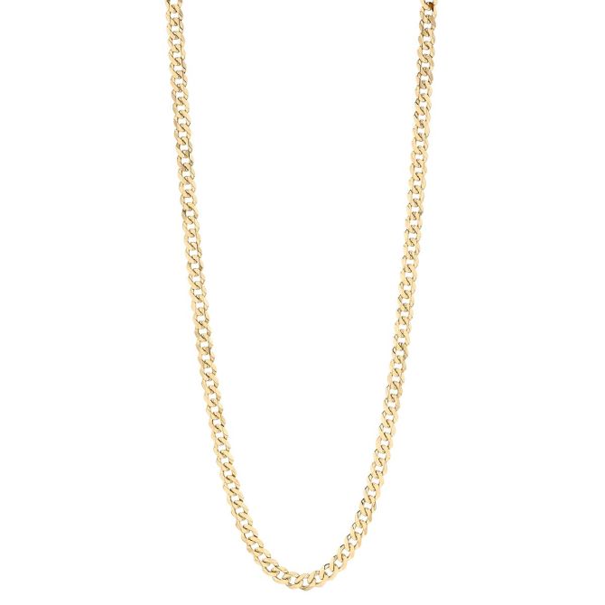 Yellow Gold Men's Franco Chain, 4.95 mm, 24"