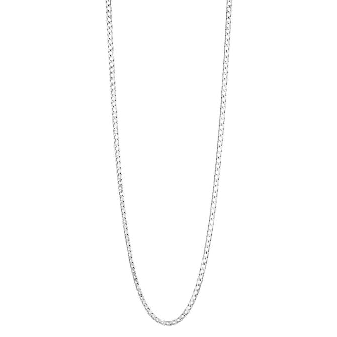 Sterling Silver Men's Curb Chain, 3.45 mm, 24"